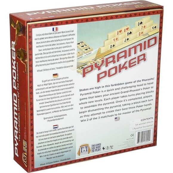 Pyramid Poker Board Game for Family Fun Christmas Gift Present Toy Games Toys - Picture 2 of 5